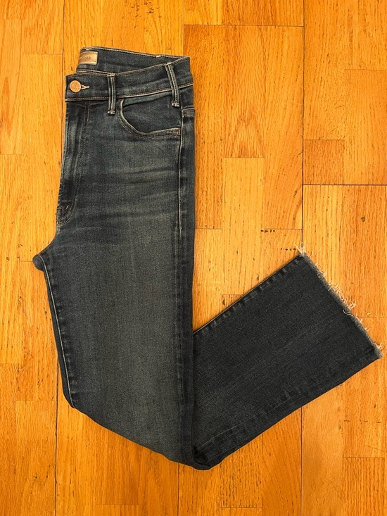 MOTHER Denim - MOTHER denim the hustler ankle fray in home movies color (dark wash)